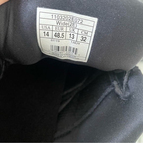 Brooks Addiction Walker V-Strap Leather Walking Shoes Black Size 14 Wide NWT - Picture 8 of 11